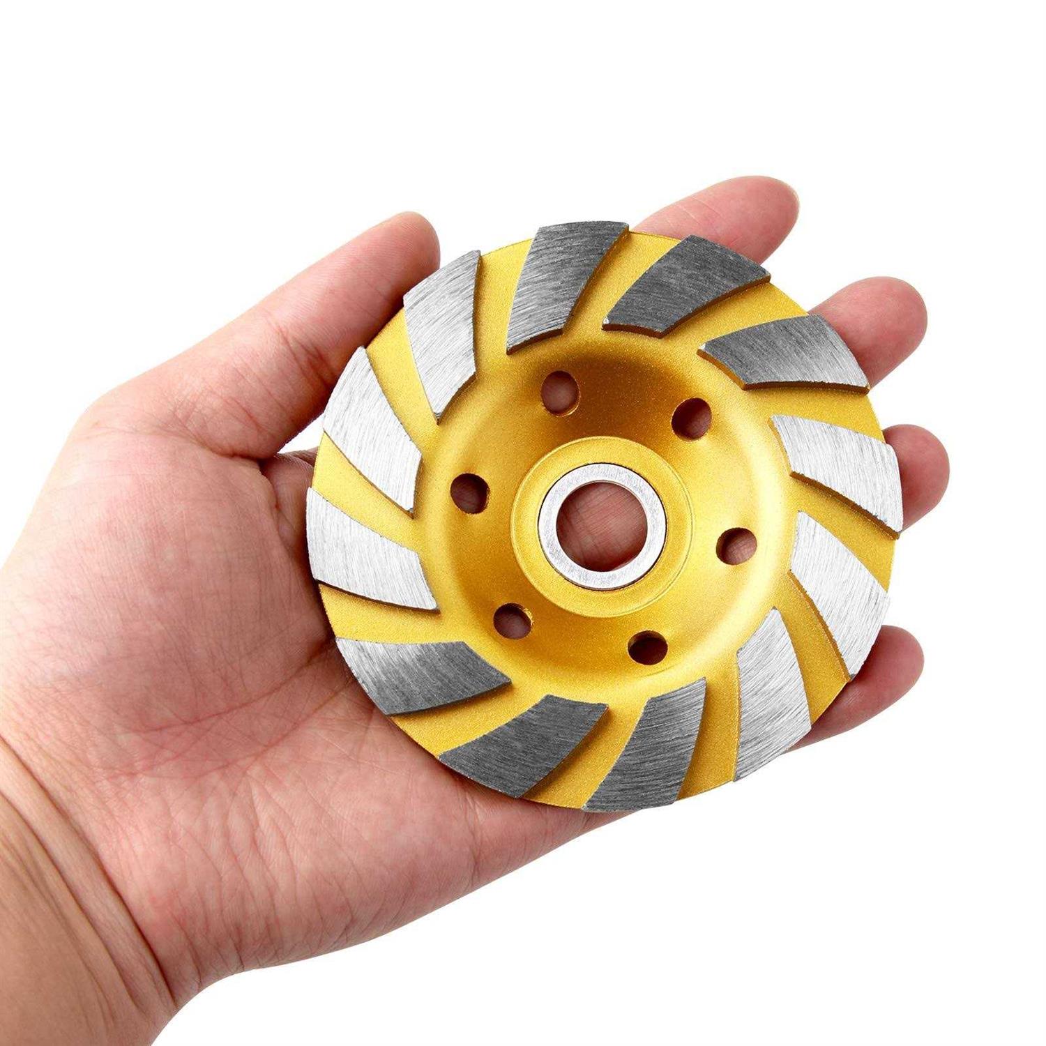 Pcs Inch Concrete Stone Ceramic Turbo Diamond Grinding Cup Wheel